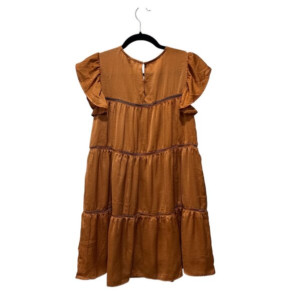 LUMIERE Women Brown Dress SMALL - Picture 3 of 5